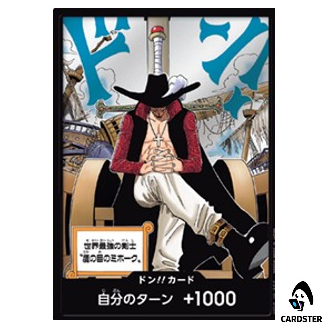 DON! Card Hawk-eyes Mihawk OP14 [Regular] Azure Sea Seven One Piece ...