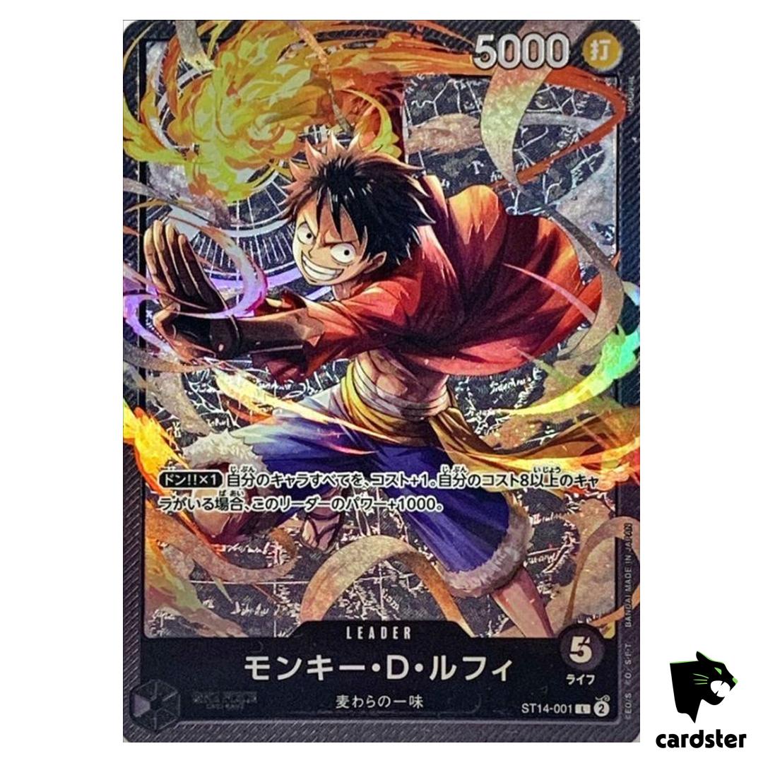 Monkey D. Luffy ST14-001 L 3D2Y ST-14 One Piece Card Japanese